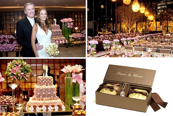 Bem casados e colar de prata com gota de cristal