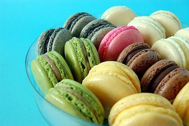 Doces para casamento do tipo macarons