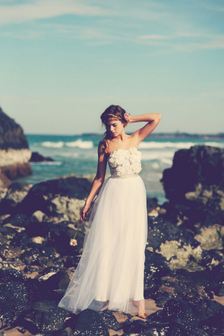 Vestido de noiva havaiano