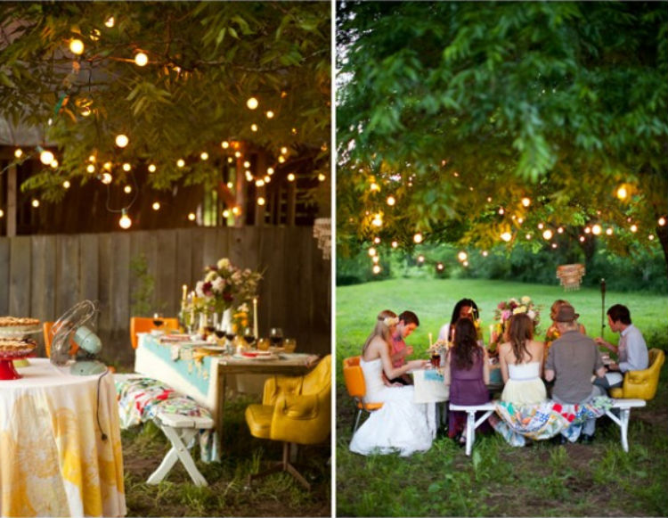 Luau wedding no campo