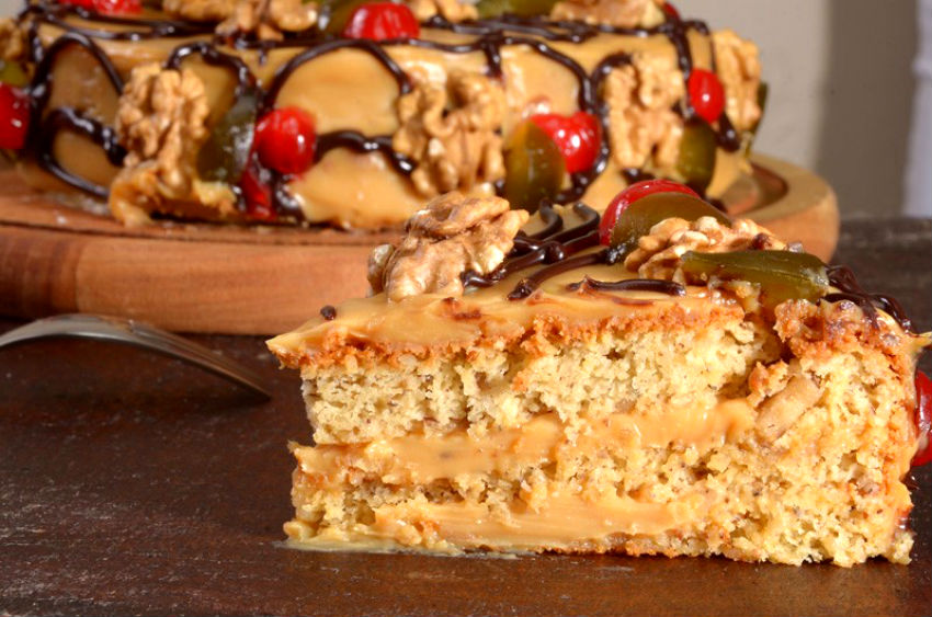 Recheio doce de leite e castanha do Pará