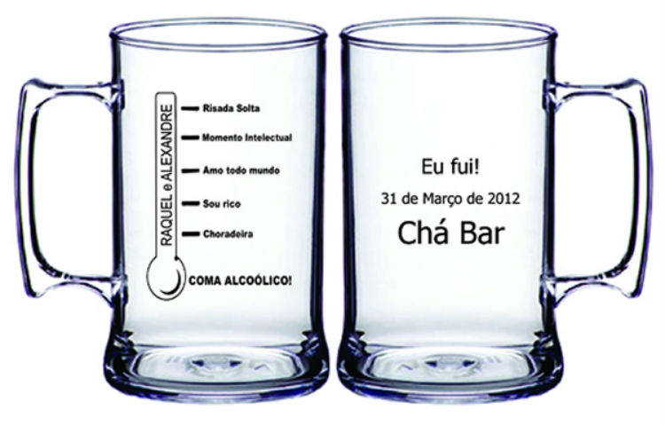 Canecas de chop personalizadas