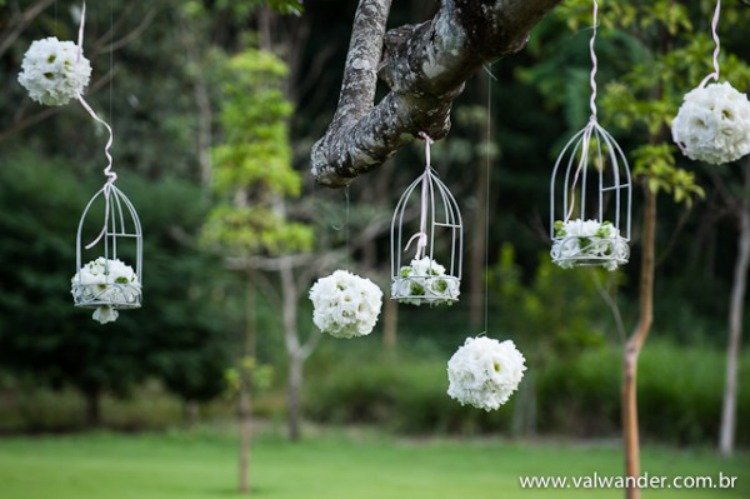 Decoração com gaiolas