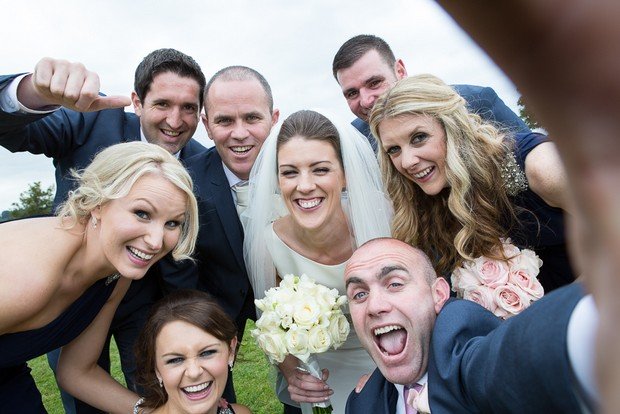 selfie com todos os padrinhos