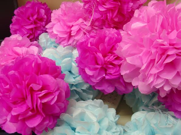 pompom de papel seda