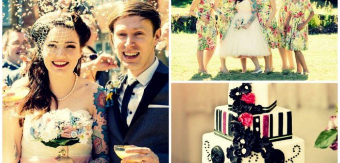 casamento rock vintage