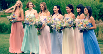 vestidos madrinhas tons pasteis