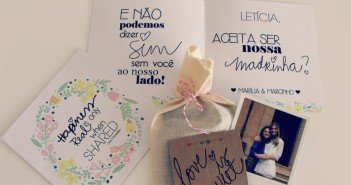 convite diy padrinhos