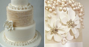 Tendência decoração bolo de casamento